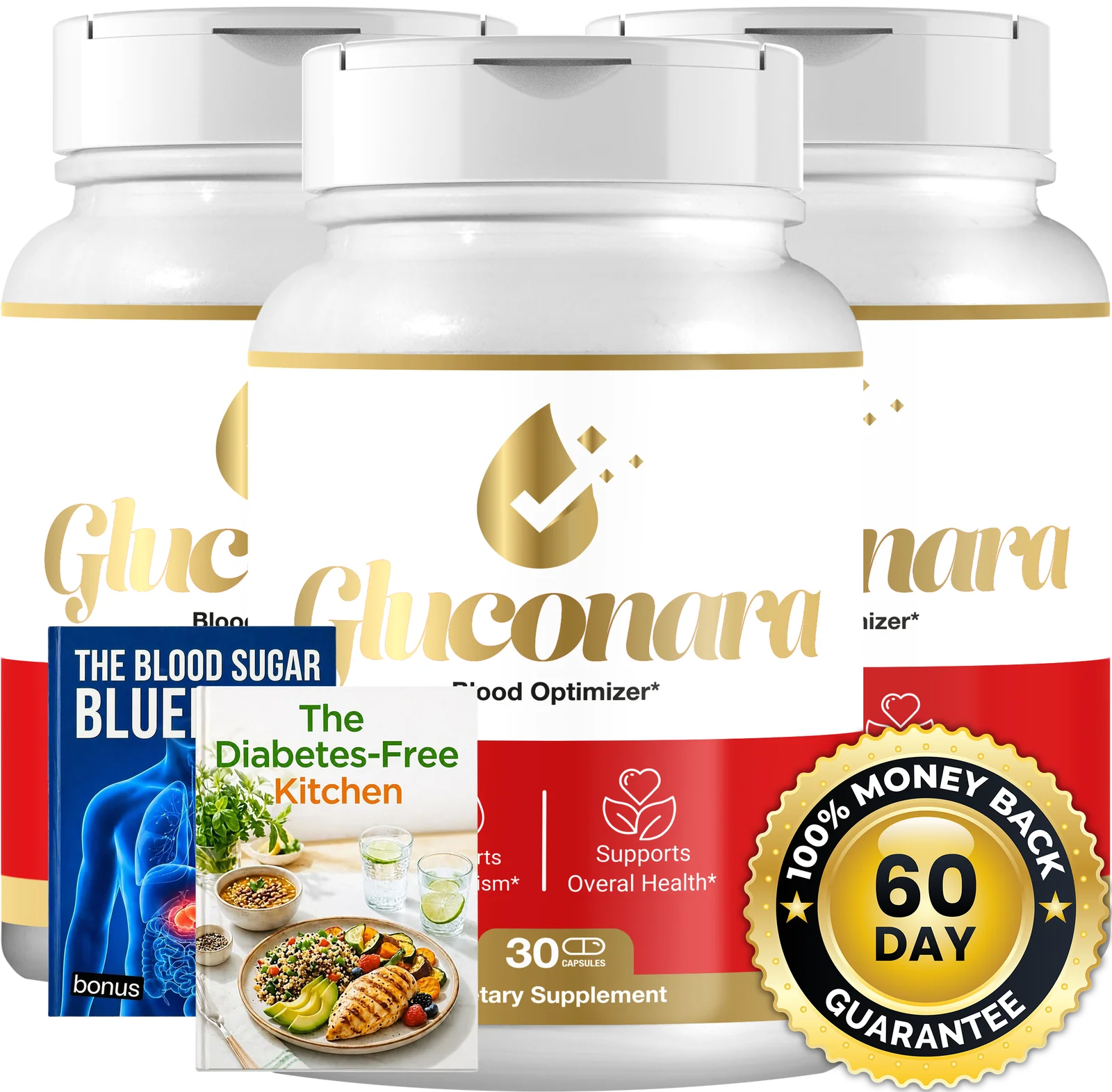 Gluconara 3 bottles — 90-day supply